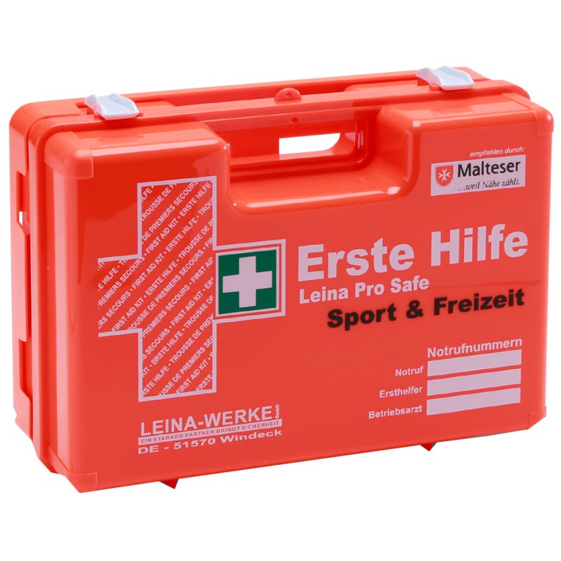 LEINA-WERKE Pro Safe first aid case, sport and leisure, blue, DIN 13157